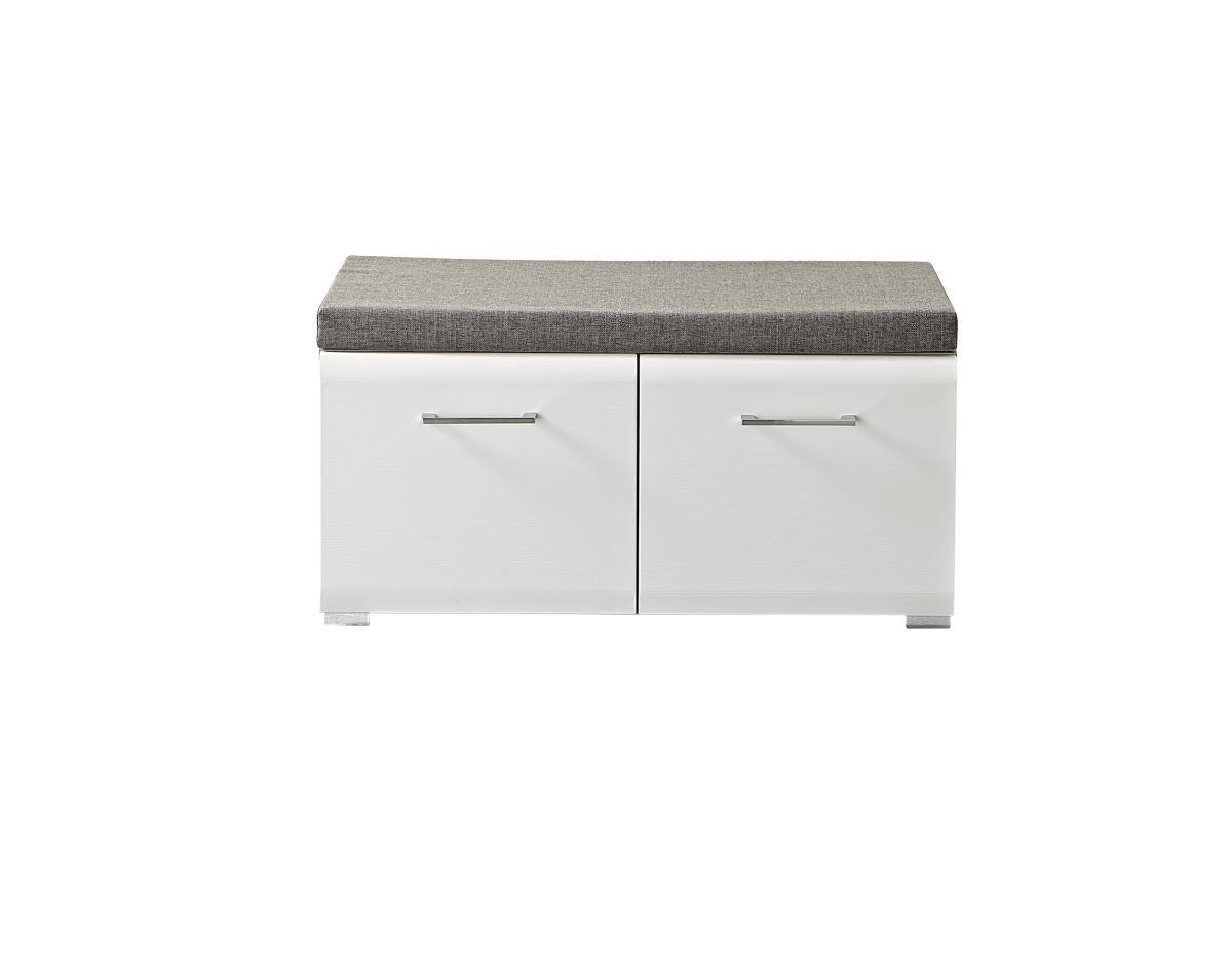 GARDEROBENBANK  in 84/37/40 cm  - Chromfarben/Eichefarben, Basics, Metall (84/37/40cm) - Carryhome