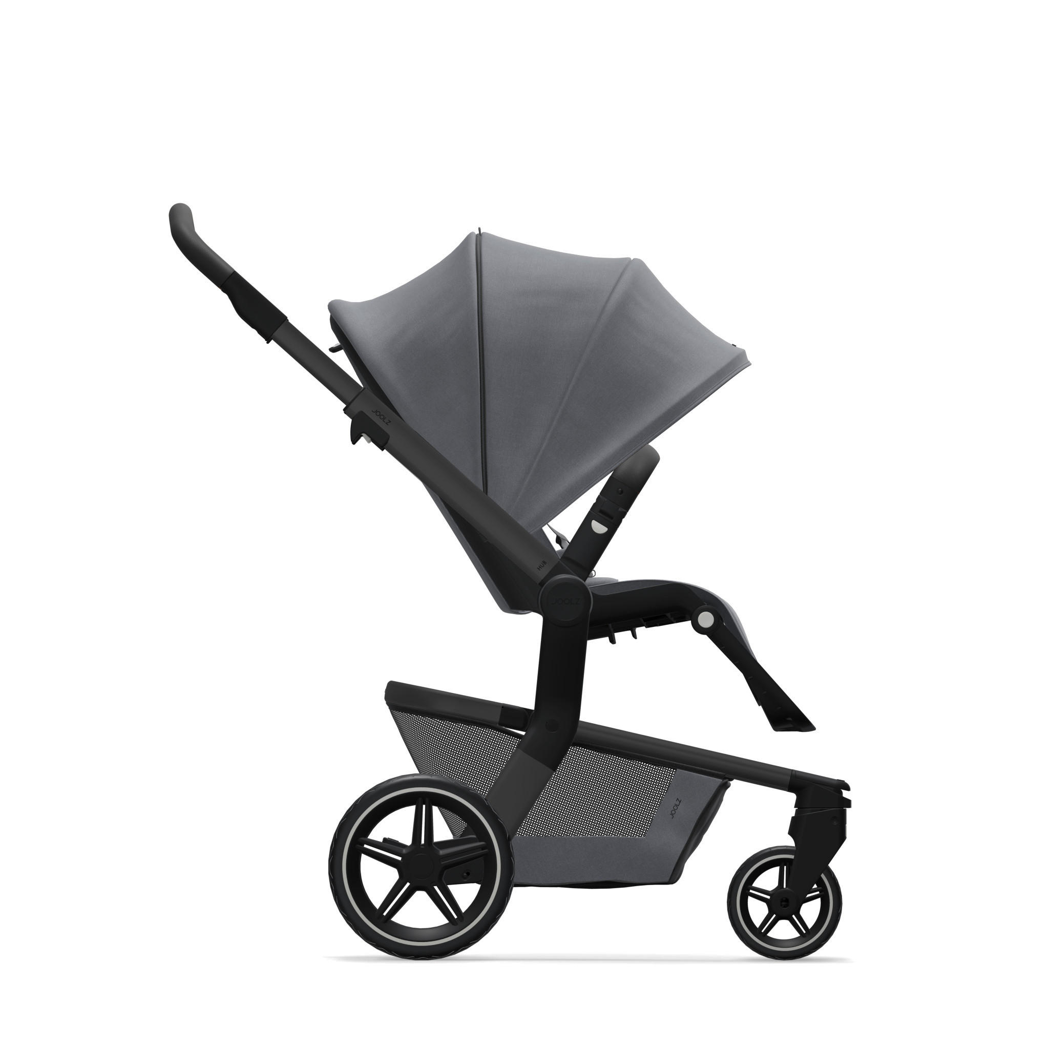 KINDERWAGEN  Hub+  Stone Grey  - Grau, Basics, Textil/Metall (53/95-105/86-97cm) - Joolz
