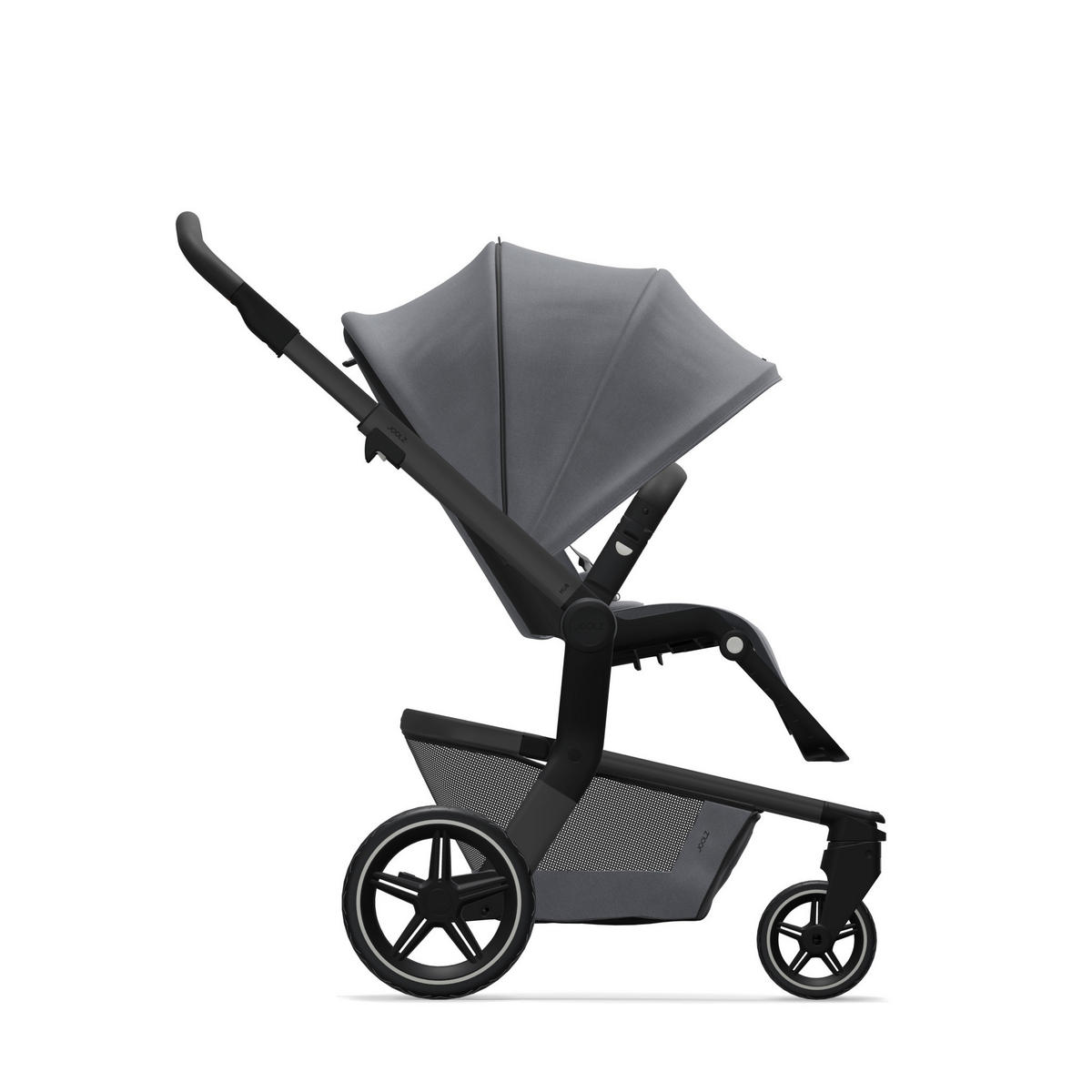 KINDERWAGEN  Hub+  Stone Grey  - Grau, Basics, Textil/Metall (53/95-105/86-97cm) - Joolz