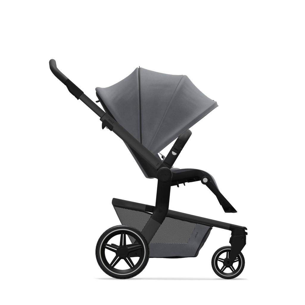 Thumbnail - Joolz Kinderwagen Hub+, Grau, Textil, 53x95-105x86-97 cm, Fußstütze abklappbar, Verdeckung abnehmbar, 5-Punkte-Gurt, für...