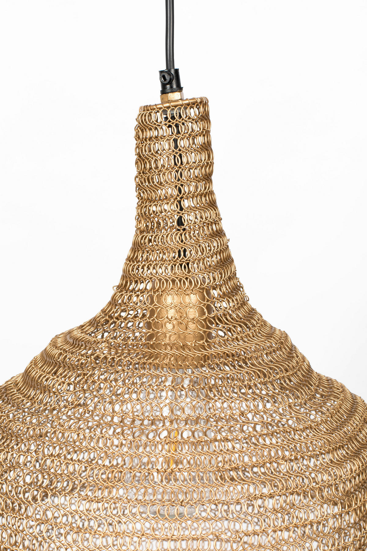 HÄNGELEUCHTE PENDANT LAMP LENA M BRASS - Messingfarben, Design, Metall (37/155cm) - Zuiver