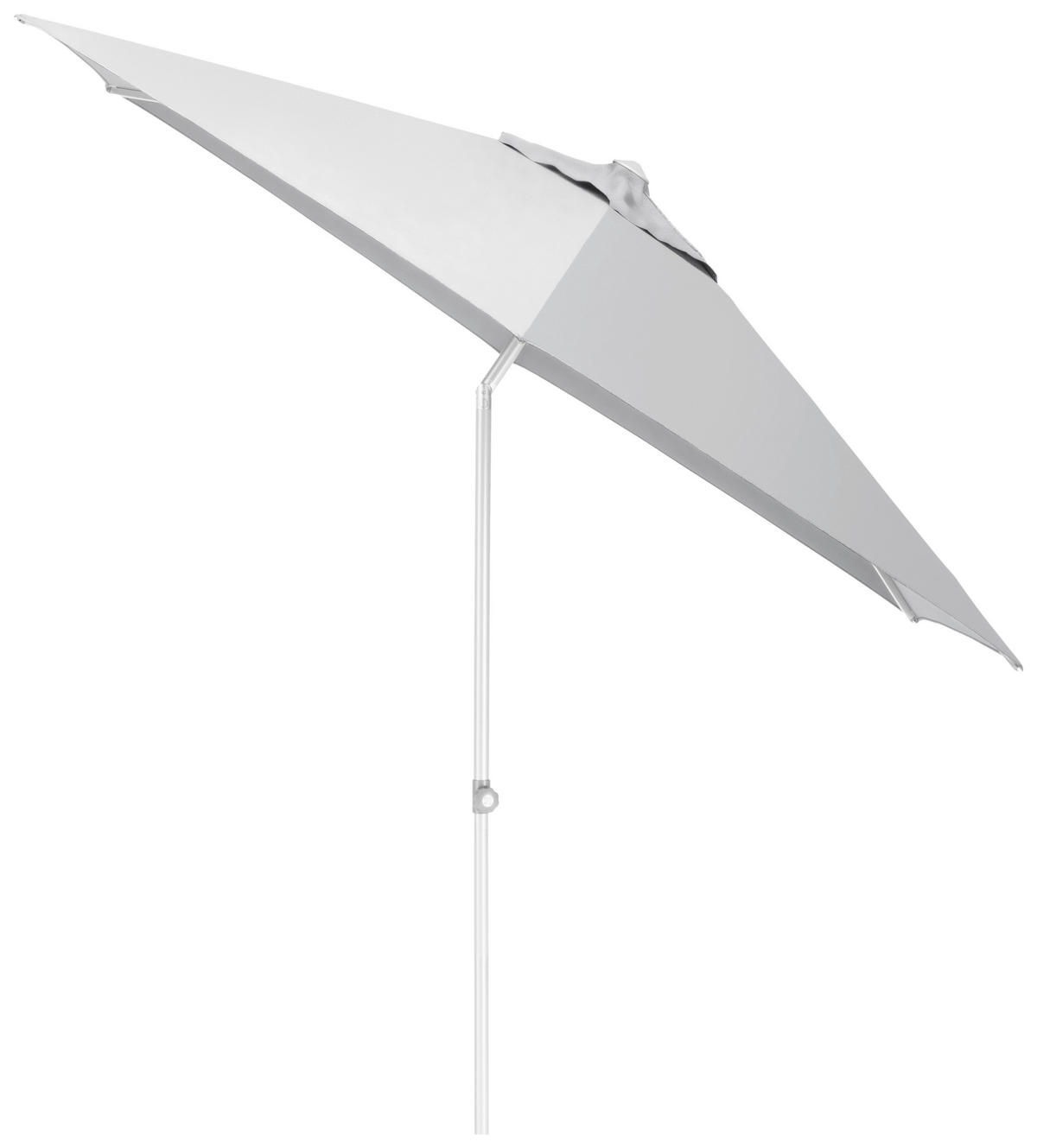 SONNENSCHIRM 300 cm Hellgrau  - Hellgrau/Weiß, Basics, Textil/Metall (300cm) - Kettler