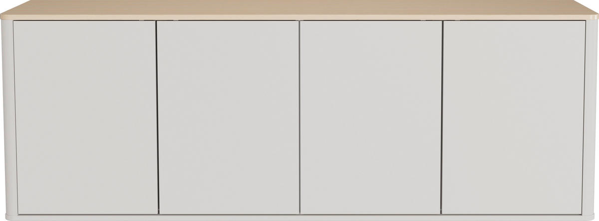 LOWBOARD  168/60/40 cm  - Kaschmir/Eichefarben, Design, Holzwerkstoff/Kunststoff (168/60/40cm) - Germania
