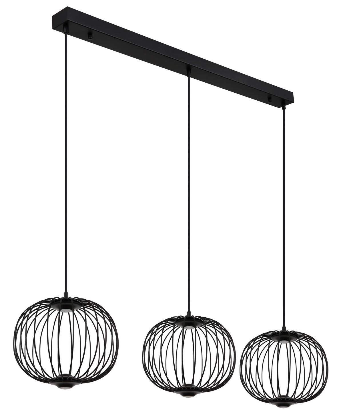 LED-HÄNGLAMPA 126/30/150 cm  - svart, Basics, metall/plast (126/30/150cm) - Globo