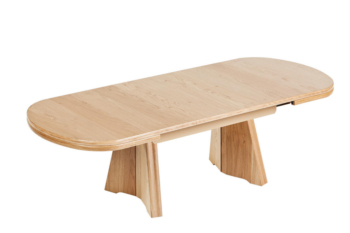 COUCHTISCH in Holz, Metall, Holzwerkstoff 125-165,5/71/54-73 cm  - Eichefarben, KONVENTIONELL, Holz/Holzwerkstoff (125-165,5/71/54-73cm) - Venda