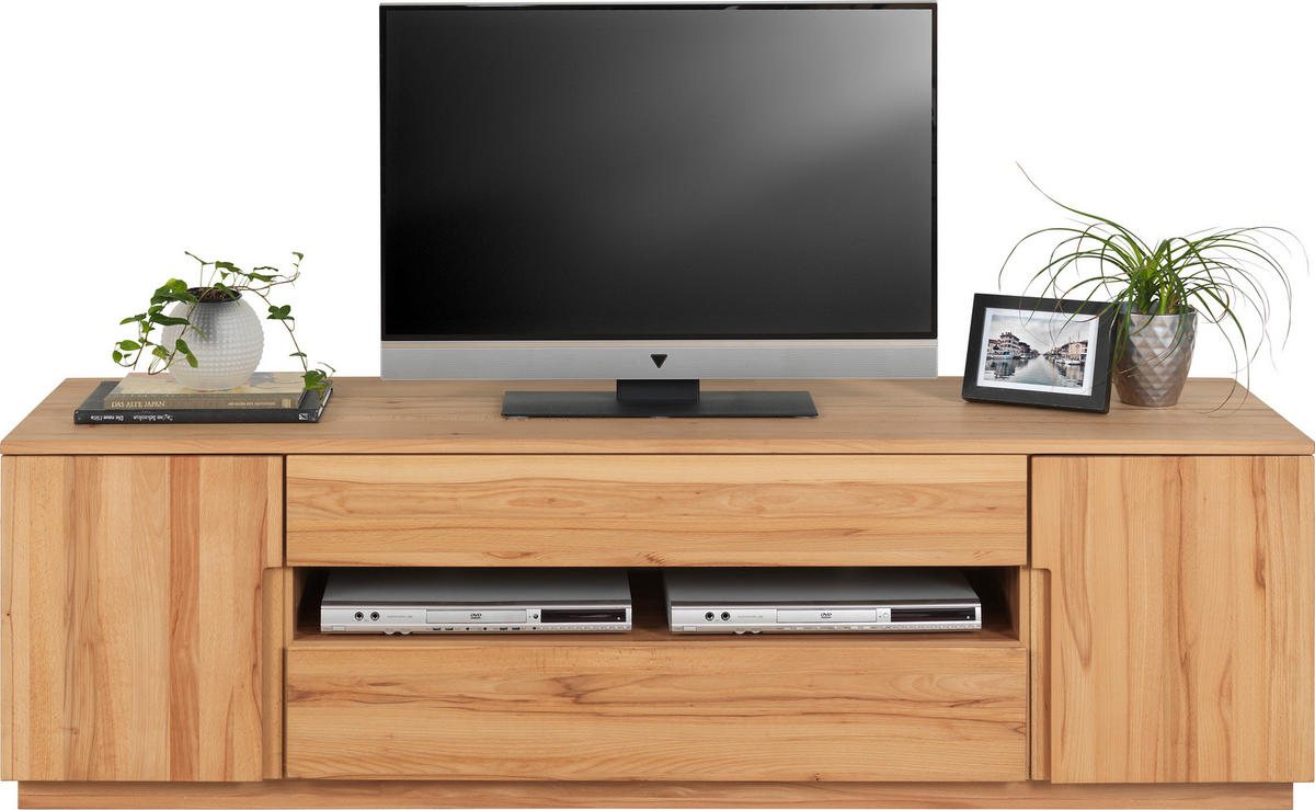 LOWBOARD  in 180/53,3/49,5 cm  - Buchefarben, Trend, Holz/Holzwerkstoff (180/53,3/49,5cm) - Linea Natura