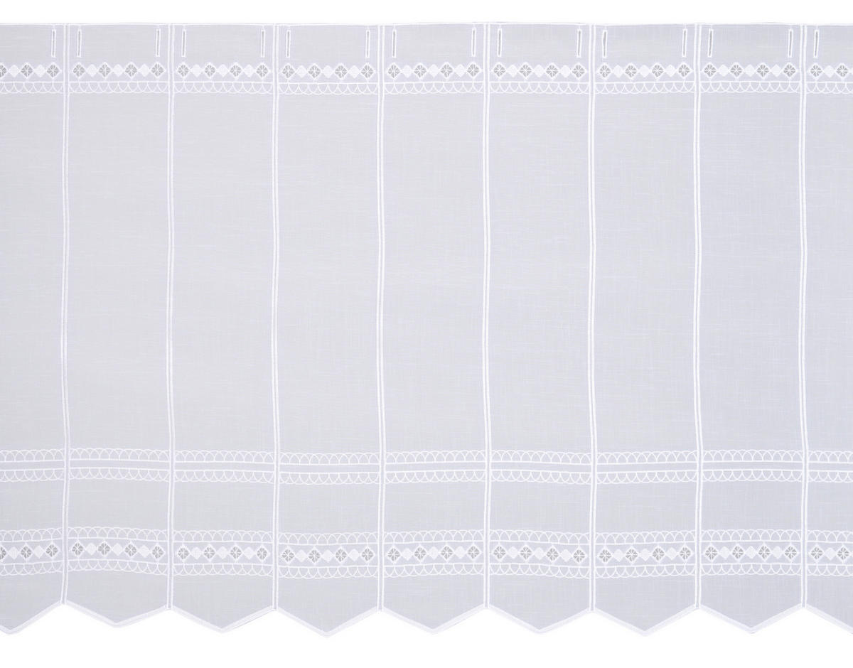 KURZGARDINE 30 cm   - Weiß, Basics, Textil (30cm) - Esposa