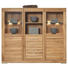HIGHBOARD Rotkernbuche massiv Buchefarben - Buchefarben, Design, Glas/Holz (176/154/42cm) - CASSANDO