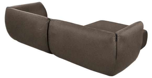 ECKSOFA in Lederlook Graubraun  - Graubraun/Schwarz, KONVENTIONELL, Kunststoff/Textil (175/278cm) - Carryhome