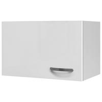 KÜCHENOBERSCHRANK 60/32/32 cm  in Weiß, Weiß Hochglanz  - Edelstahlfarben/Weiß Hochglanz, MODERN, Holzwerkstoff/Metall (60/32/32cm) - FlexWell