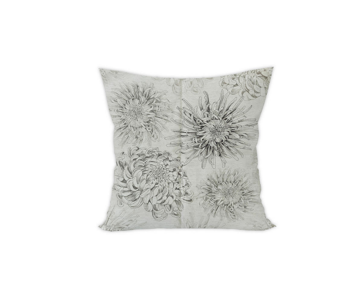 KISSENHÜLLE Floro 50/50 cm  - Anthrazit, Basics, Textil (50/50cm) - Novel