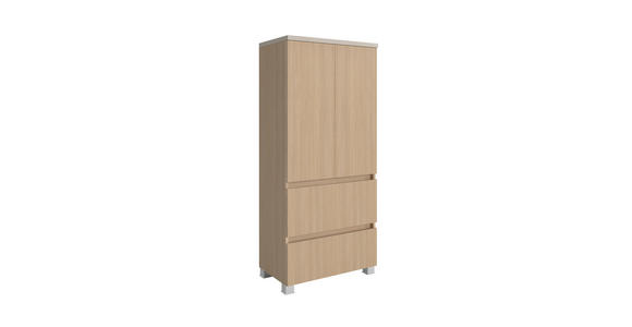 MIDISCHRANK 60/131/35 cm  - Sandfarben/Eichefarben, KONVENTIONELL, Holzwerkstoff/Kunststoff (60/131/35cm) - Xora