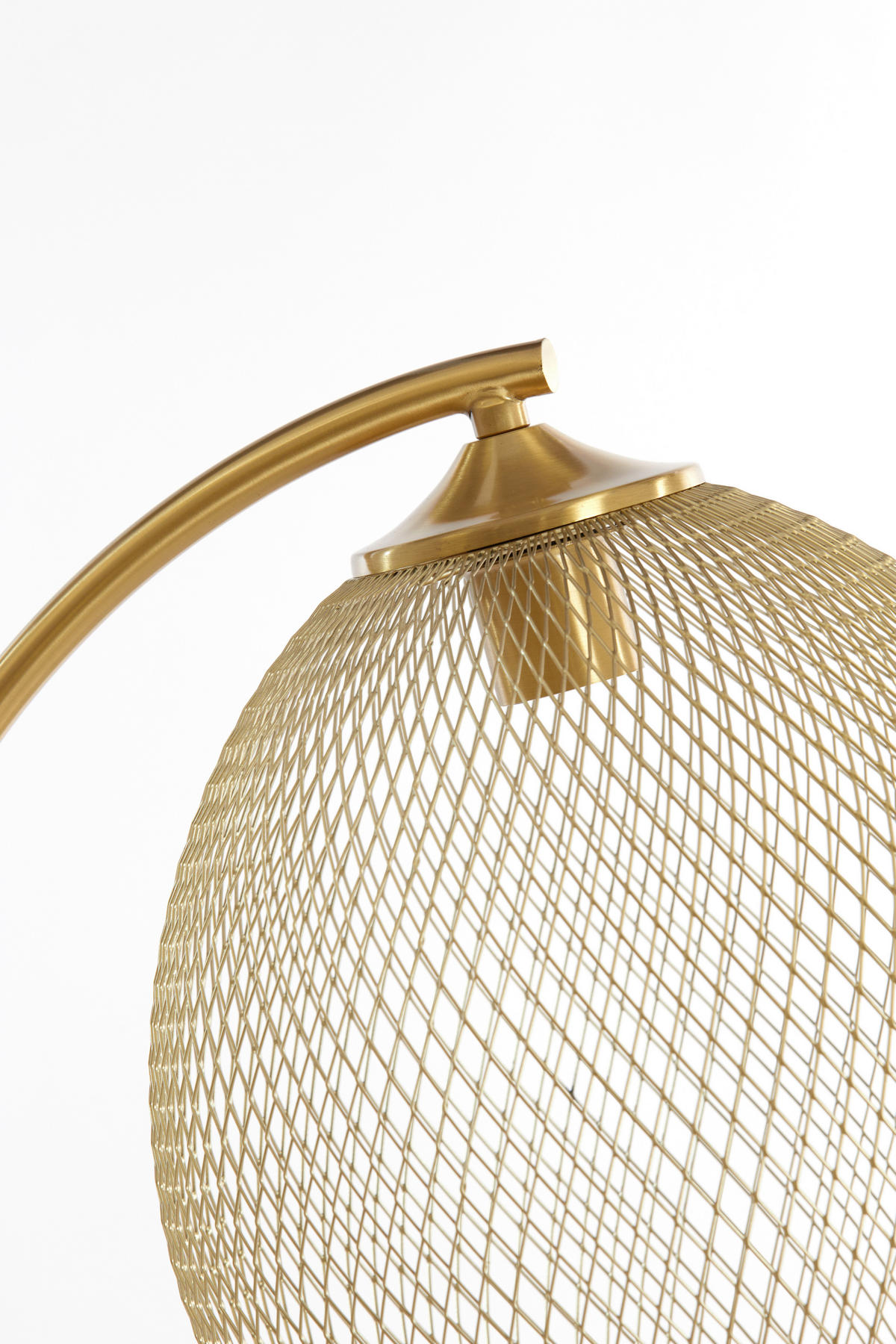 STEHLEUCHTE Moroc 30/160 cm   - Goldfarben, Design, Kunststoff/Metall (30/160cm) - Light & Living