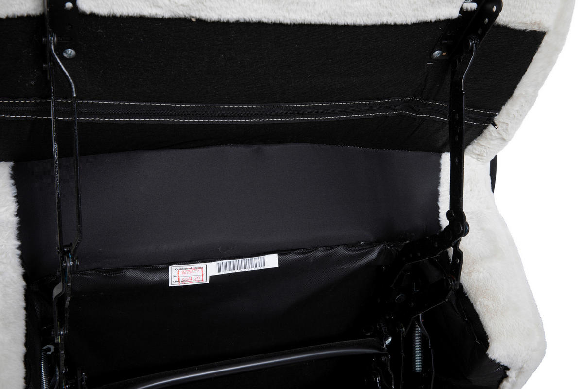 GUNGSTOL i vävt tyg cremefärgad  - svart/cremefärgad, Modern, metall/textil (91,4/92,7/107,9cm) - Livetastic