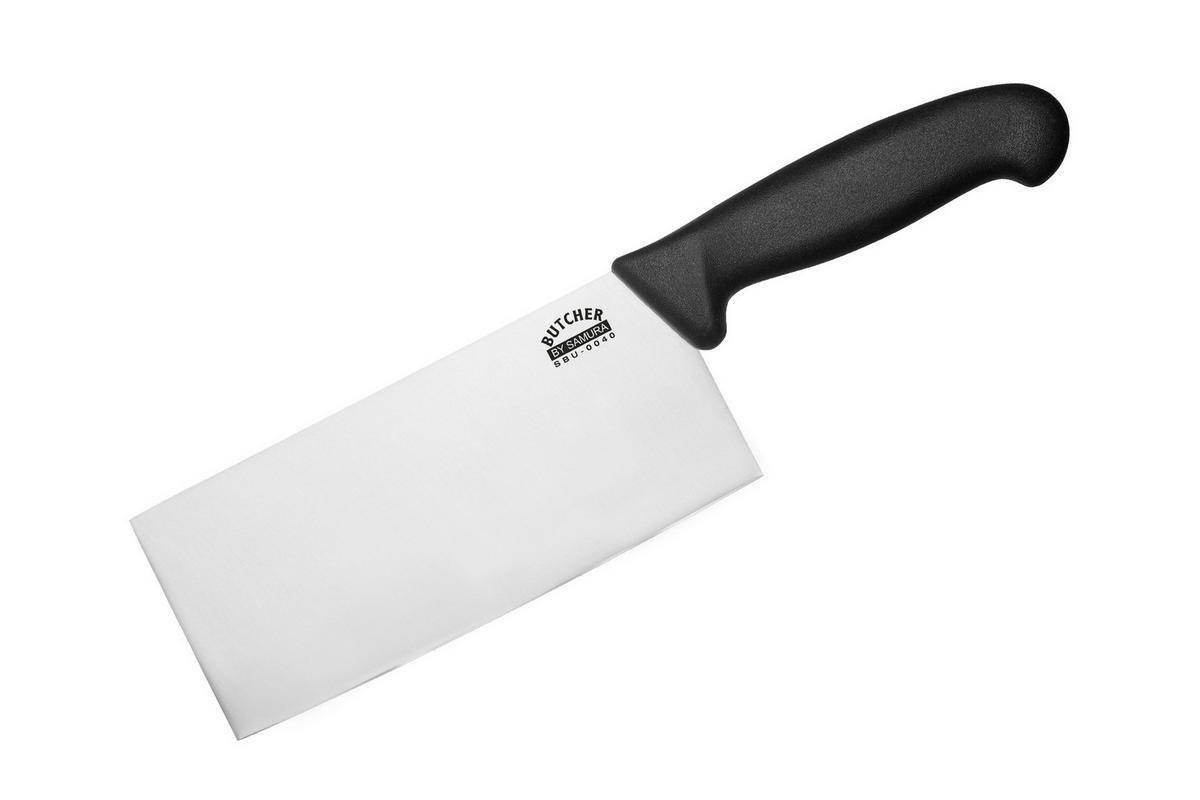 NOŽ ZA MESO  BUTCHER        31 cm    oplemenjeni čelik - srebrne boje/crna, Basics, metal/plastika (31cm) - Samura