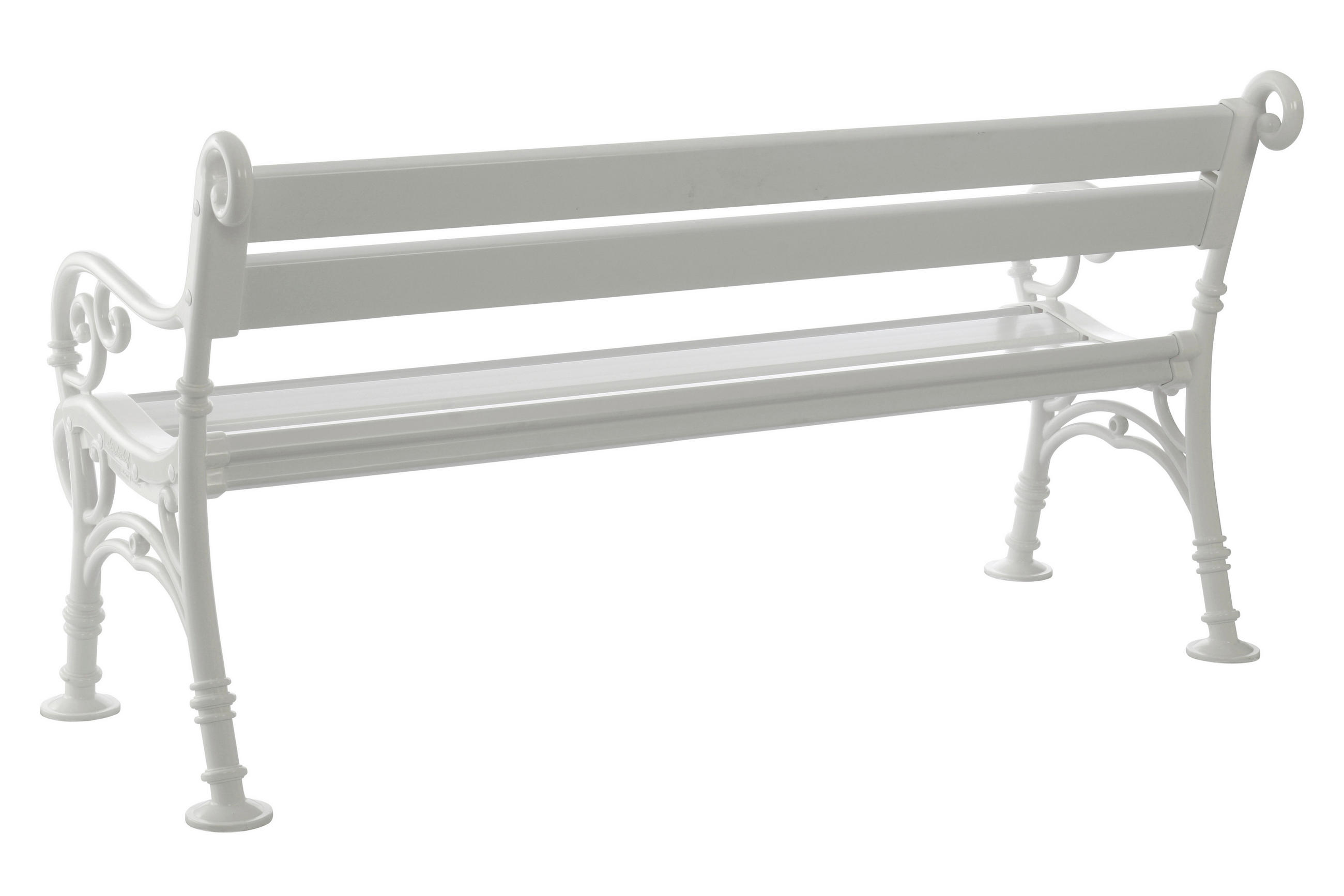 GARTENBANK 160/85/60 cm   - Weiß, Basics, Kunststoff (160/85/60cm) - Modante