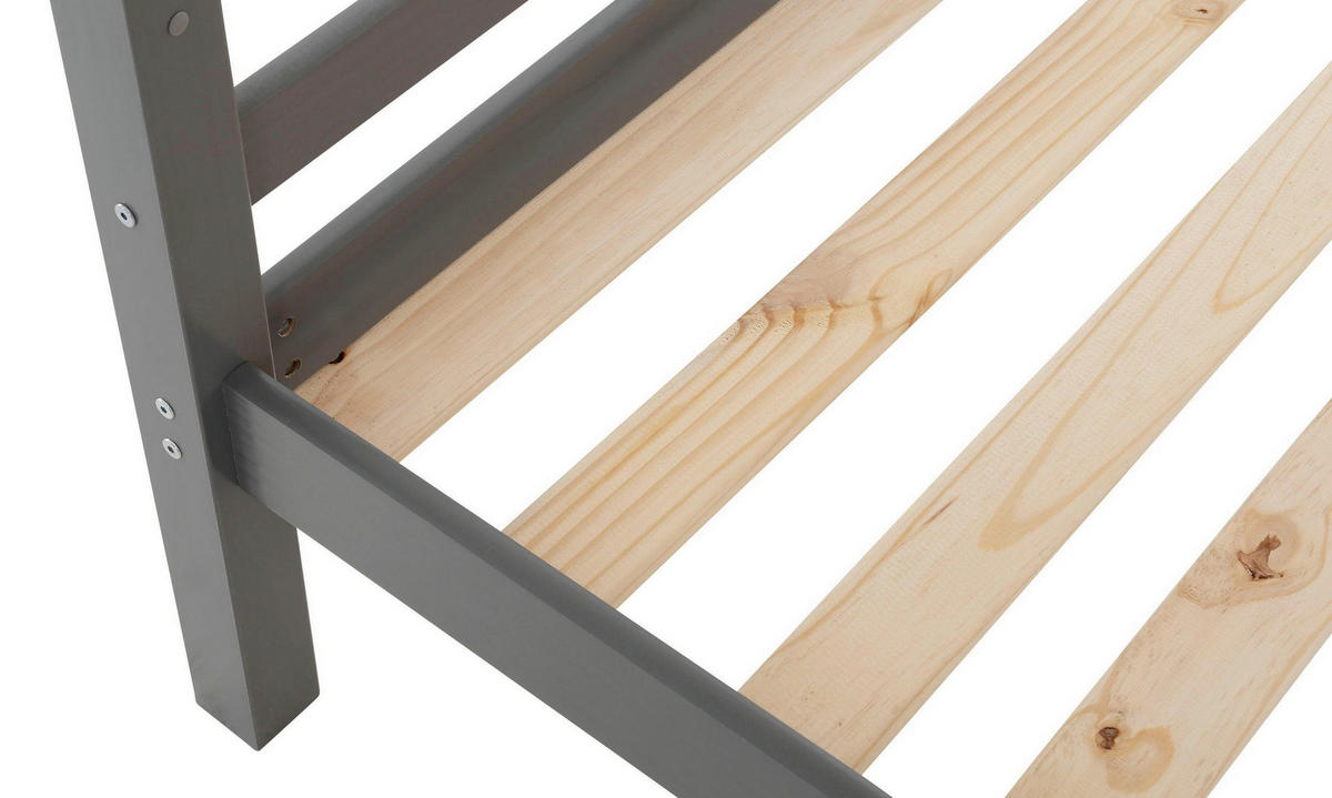 ETAGENBETT 90/200 cm Grau  - Grau, MODERN, Holz (90/200cm) - MID.YOU
