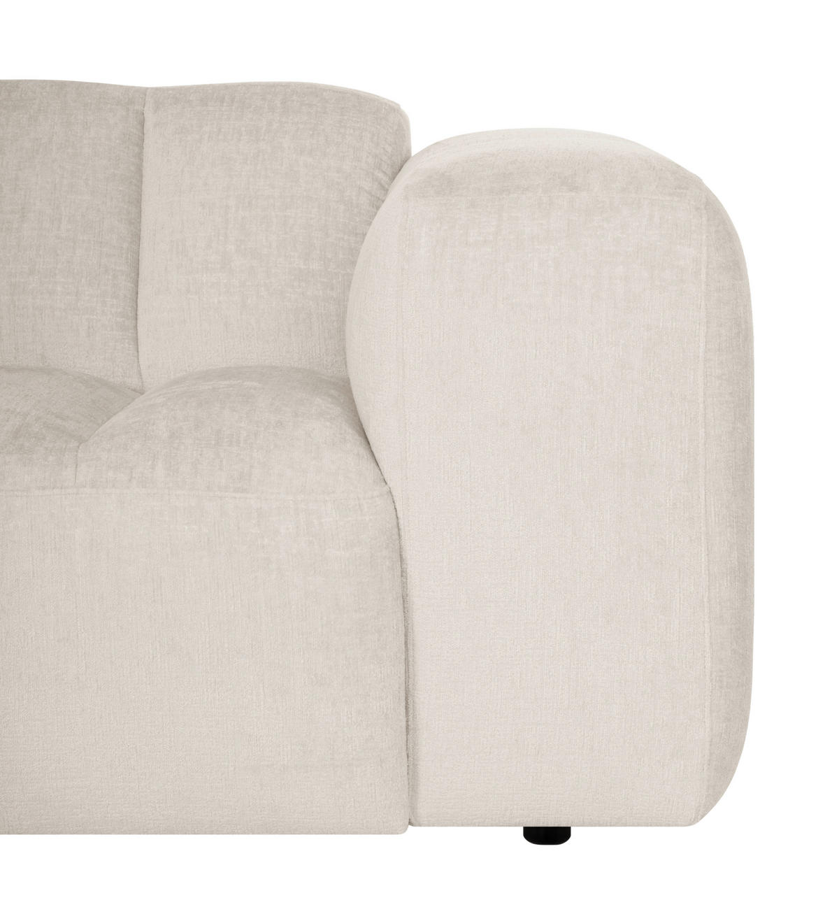 SOFFA i trä, metall, textil beige  - beige/svart, Modern, metall/trä (313/75/105-220cm) - Niels Andersson