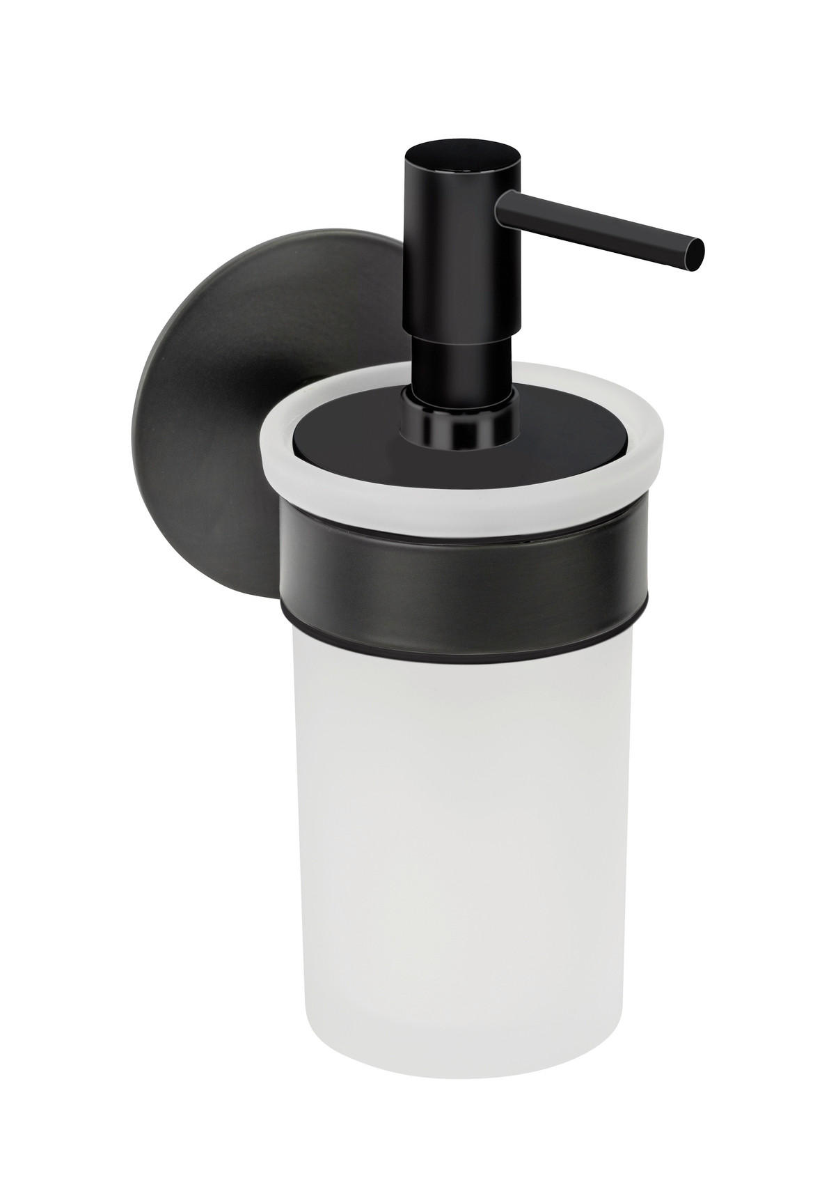SEIFENSPENDER MELETO  - Schwarz/Weiß, Basics, Glas/Metall (8,5/16/10cm) - Schöner Wohnen
