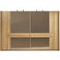 SCHWEBETÜRENSCHRANK 2 -türig Wildeiche mehrschichtige Massivholzplatte (Tischlerplatte) Eichefarben - Eichefarben, Design, Glas/Holz (282/226/71cm) - VOGLAUER