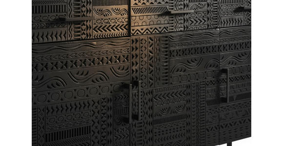 SIDEBOARD  170/80/40 cm 3 Schublade(n)  - Schwarz, LIFESTYLE, Holz/Metall (170/80/40cm) - Landscape