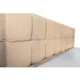 BOXSPRINGBETT 180/200 cm  in Beige  - Beige/Alufarben, KONVENTIONELL, Kunststoff/Textil (180/200cm) - Carryhome