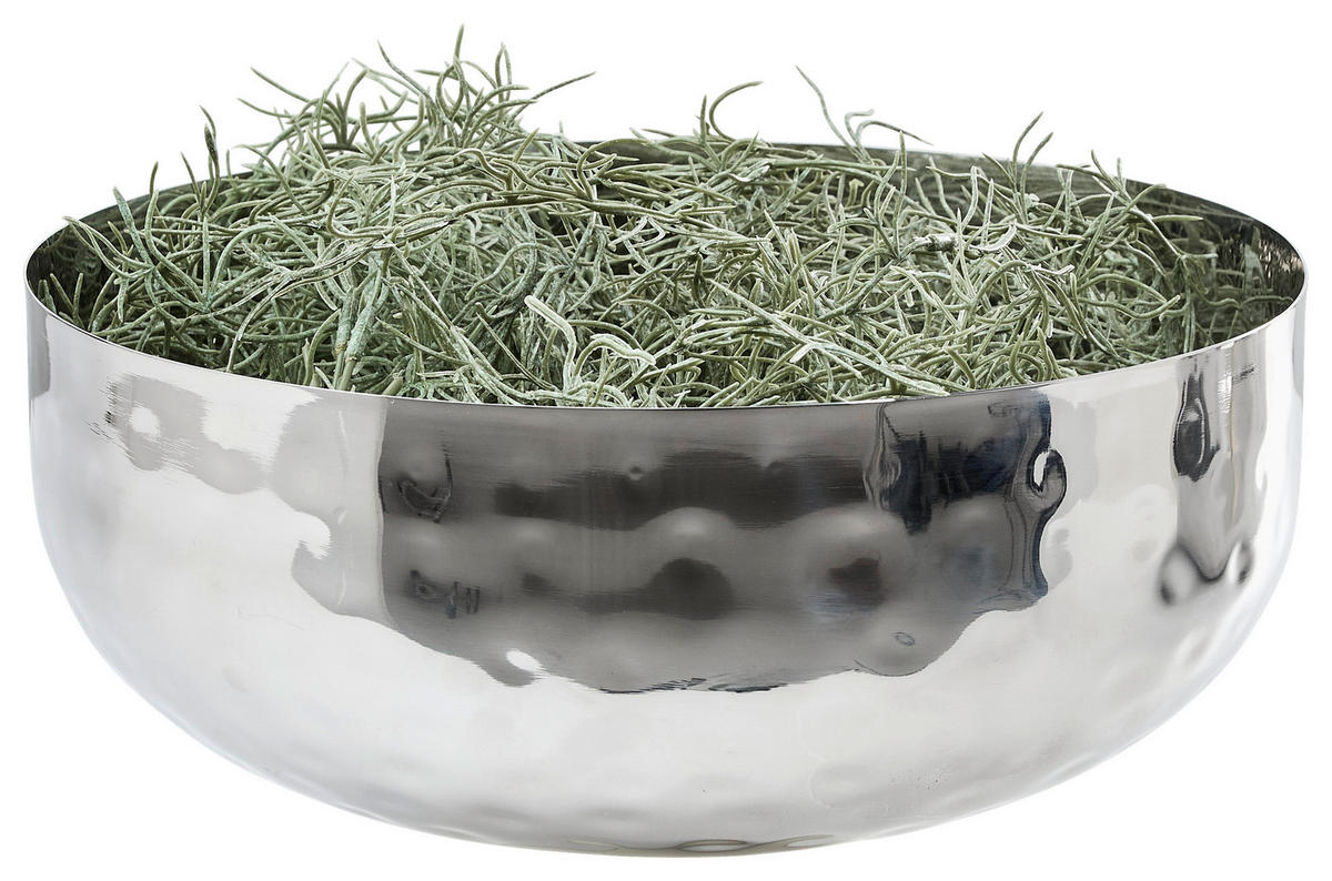 DEKOSCHALE - Silberfarben, Design, Metall (30/12cm) - Ambia Home