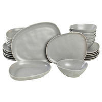 KOMBISERVICE Grau 24-teilig 6 Personen  - Grau, Basics, Keramik - P & B