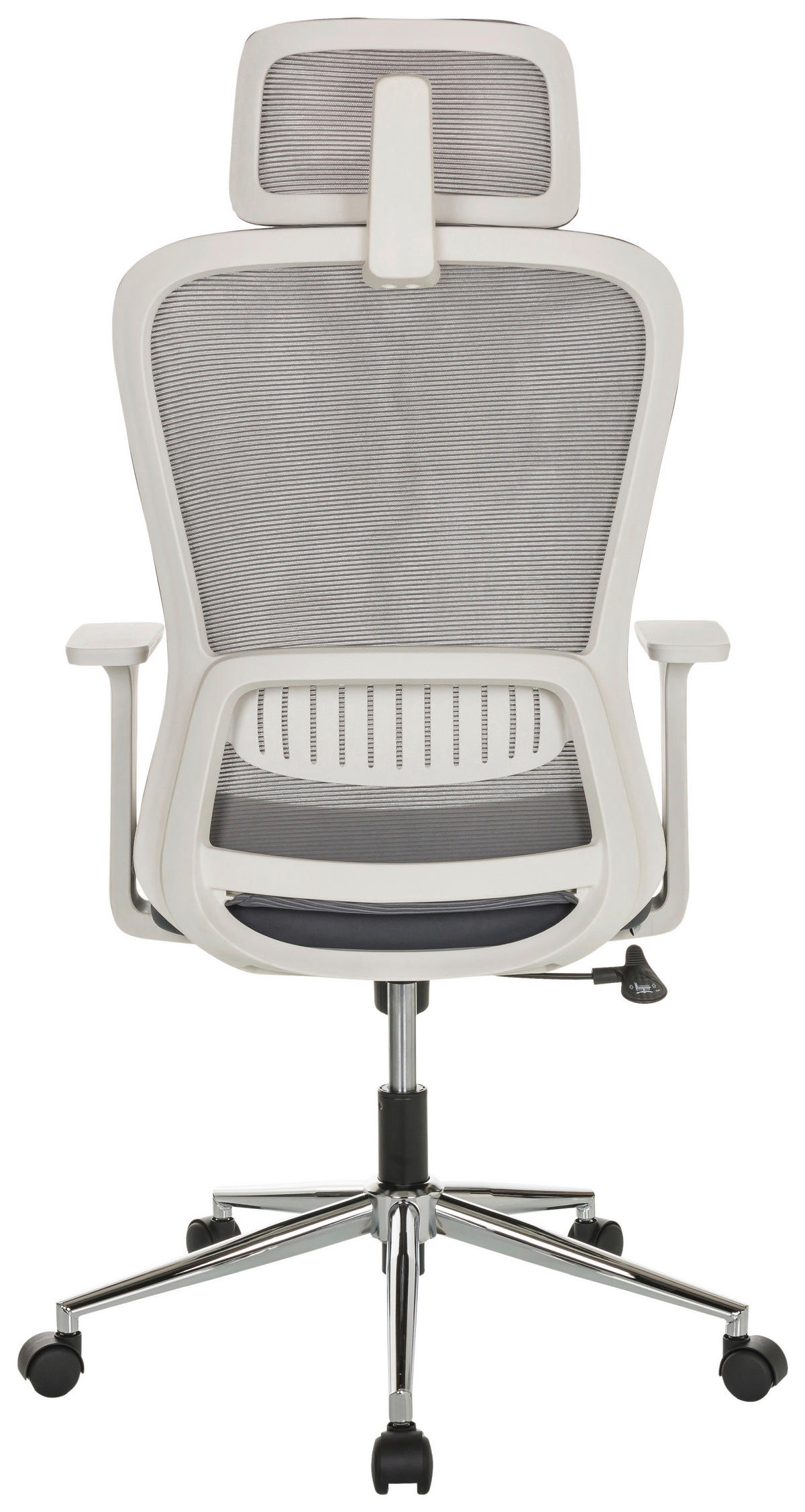SNURRSTOL  i grå  - silver/grå, Basics, metall/textil (66/113-130/60cm) - MID.YOU