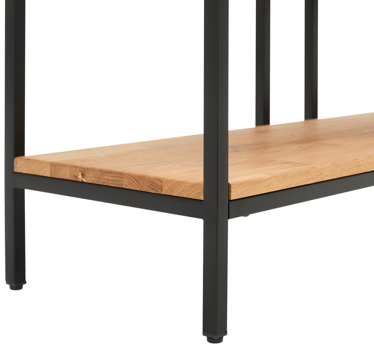 REGAL  120/90/35 cm Schwarz, Eichefarben  - Eichefarben/Schwarz, Trend, Holz/Metall (120/90/35cm) - Landscape