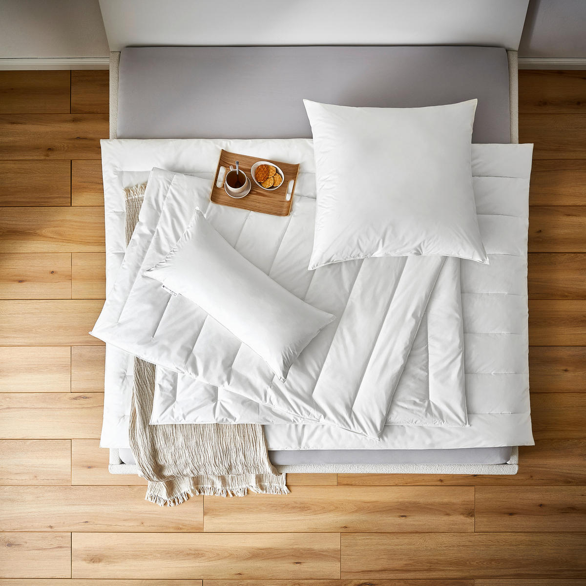 GANZJAHRESDECKE  Vegan Dream  135/200 cm   - Weiß, Basics, Textil (135/200cm) - Centa-Star