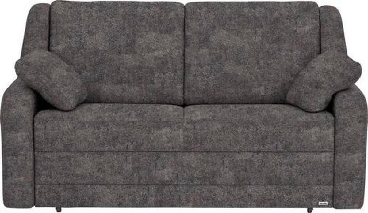 SCHLAFSOFA Braun  - Schwarz/Braun, KONVENTIONELL, Kunststoff/Textil (158/88/91cm) - Sedda