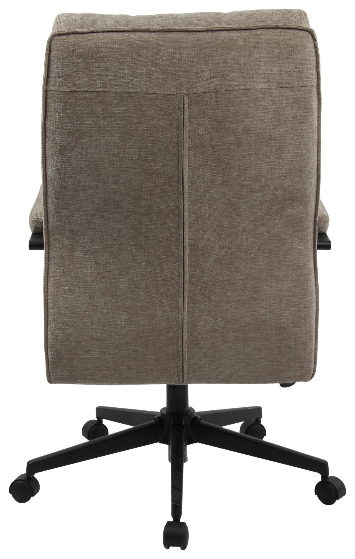 CHEFSESSEL Webstoff Beige  - Beige/Schwarz, MODERN, Kunststoff/Textil (58/110-120/62cm) - MID.YOU
