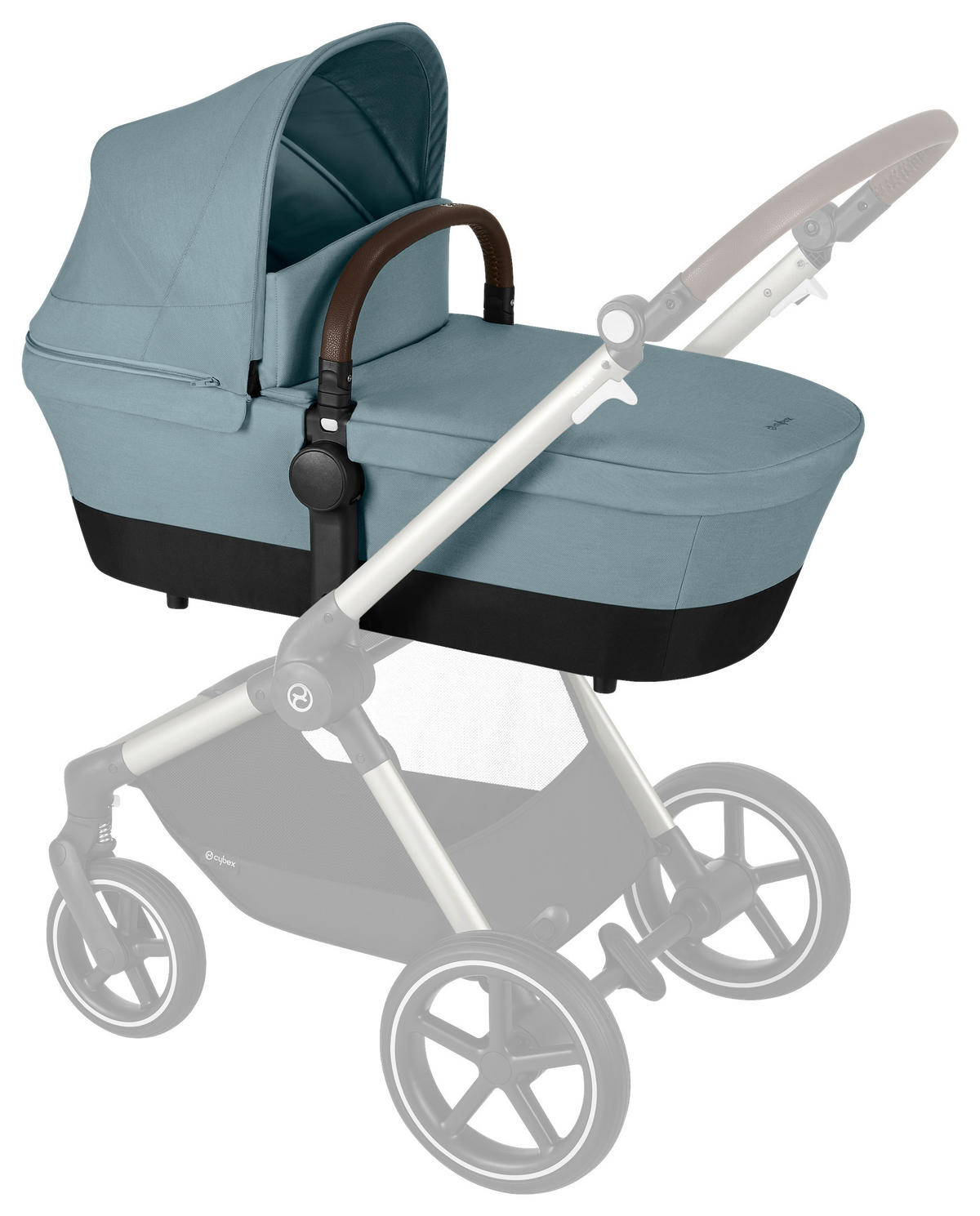 KINDERWAGENSET Eos Lux  - Alufarben/Hellblau, Basics, Textil/Metall (85/61/116cm) - Cybex