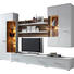 VITRINE Weiß - Silberfarben/Weiß, Design, Glas/Holz (75/197/37cm) - Carryhome