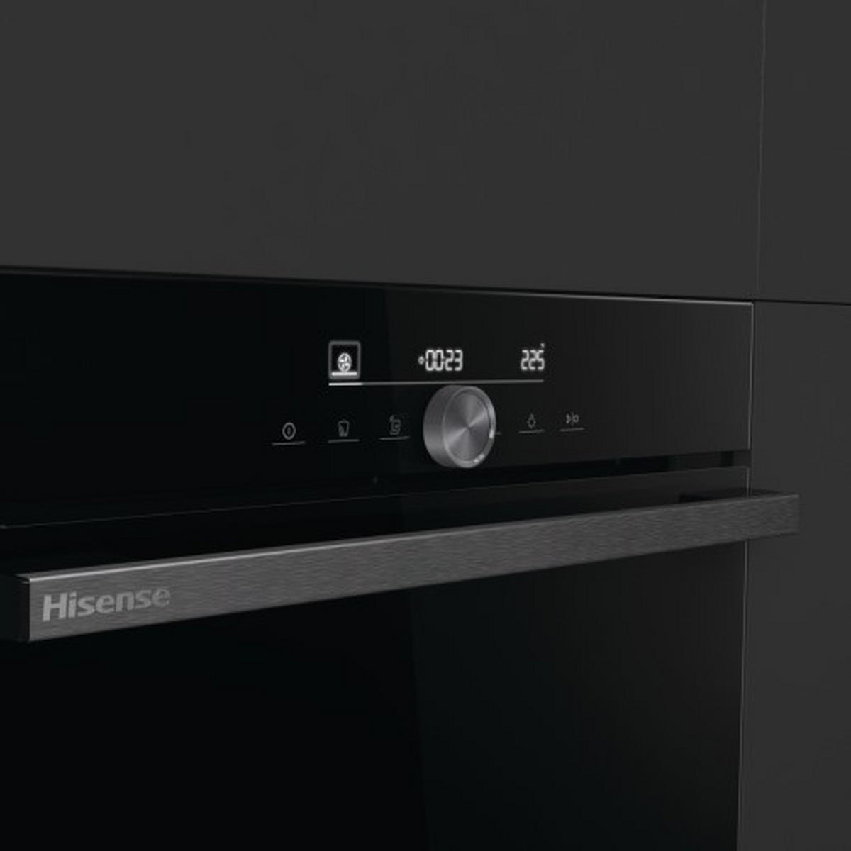 EINBAUBACKOFEN BSA65334ABDG  - Schwarz, Basics, Metall (59,5/59,5/56,4cm) - Hisense