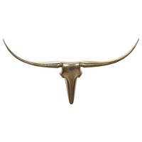 WANDDEKO  - Goldfarben, Modern, Metall (125/60/10cm) - MID.YOU
