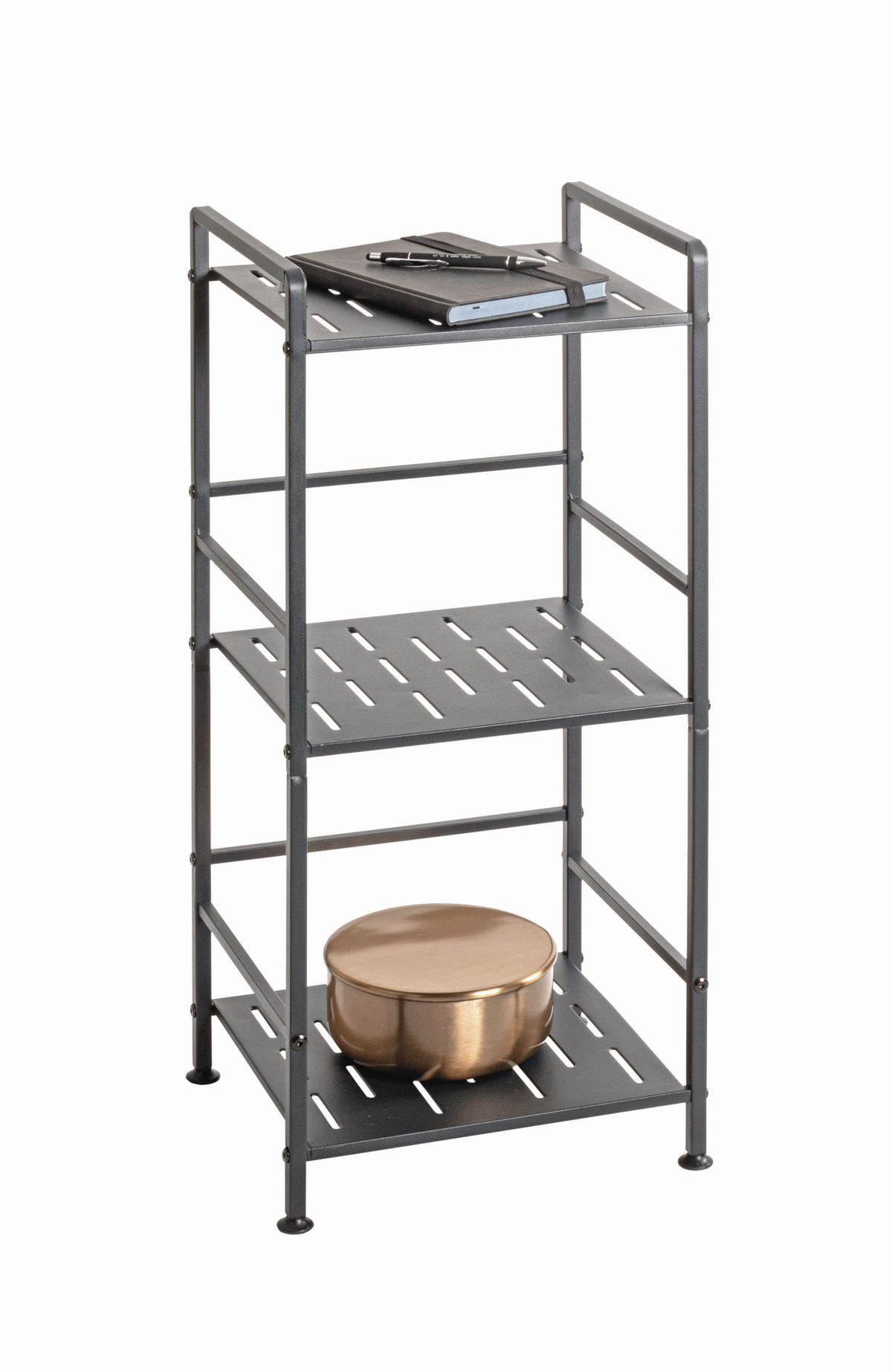 HYLLA i 33/74/28 cm antracit  - antracit, Design, metall (33/74/28cm)