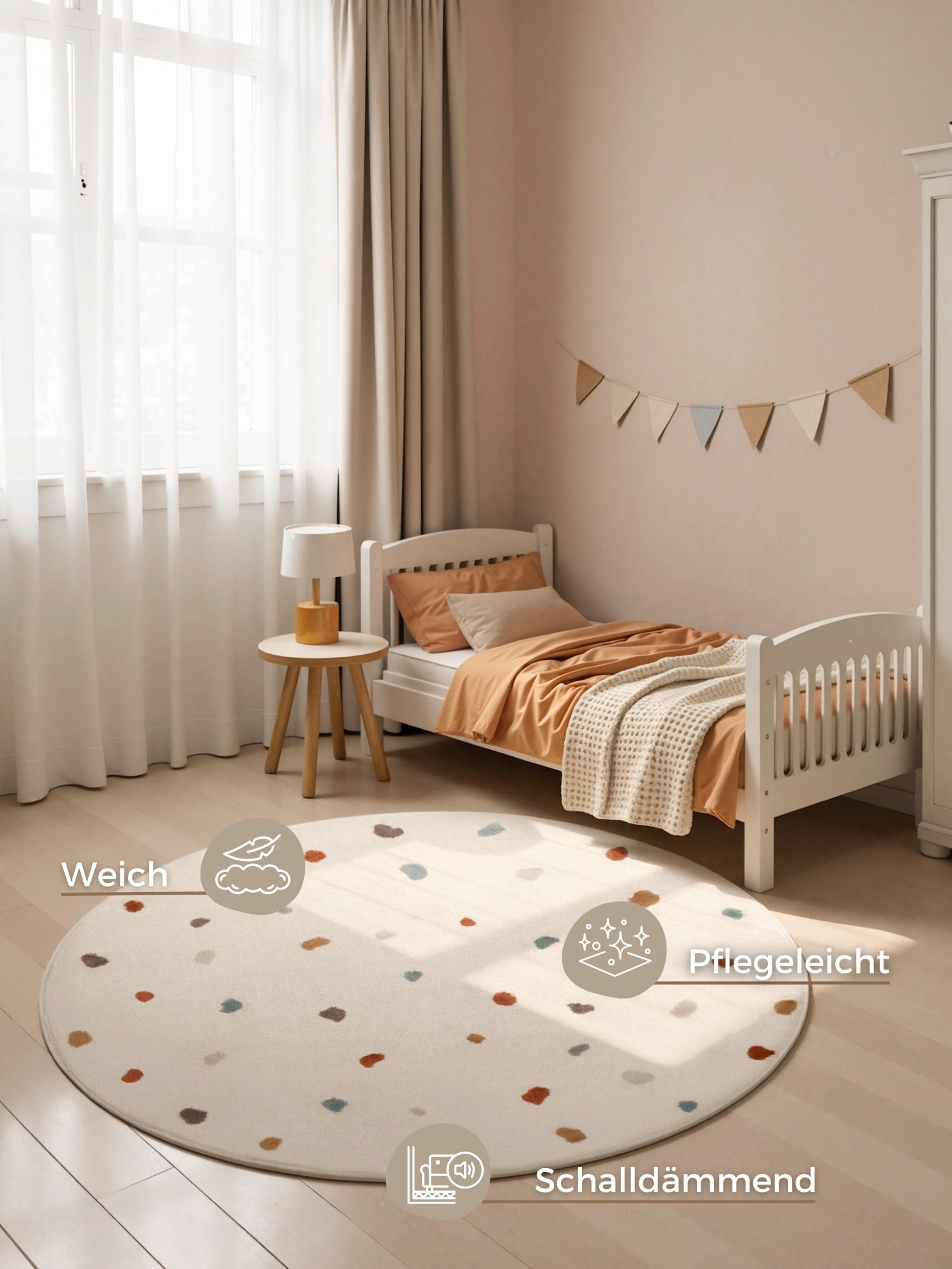 KINDERTEPPICH 160 cm Adventures  - Multicolor/Creme, LIFESTYLE, Kunststoff/Textil (160cm)
