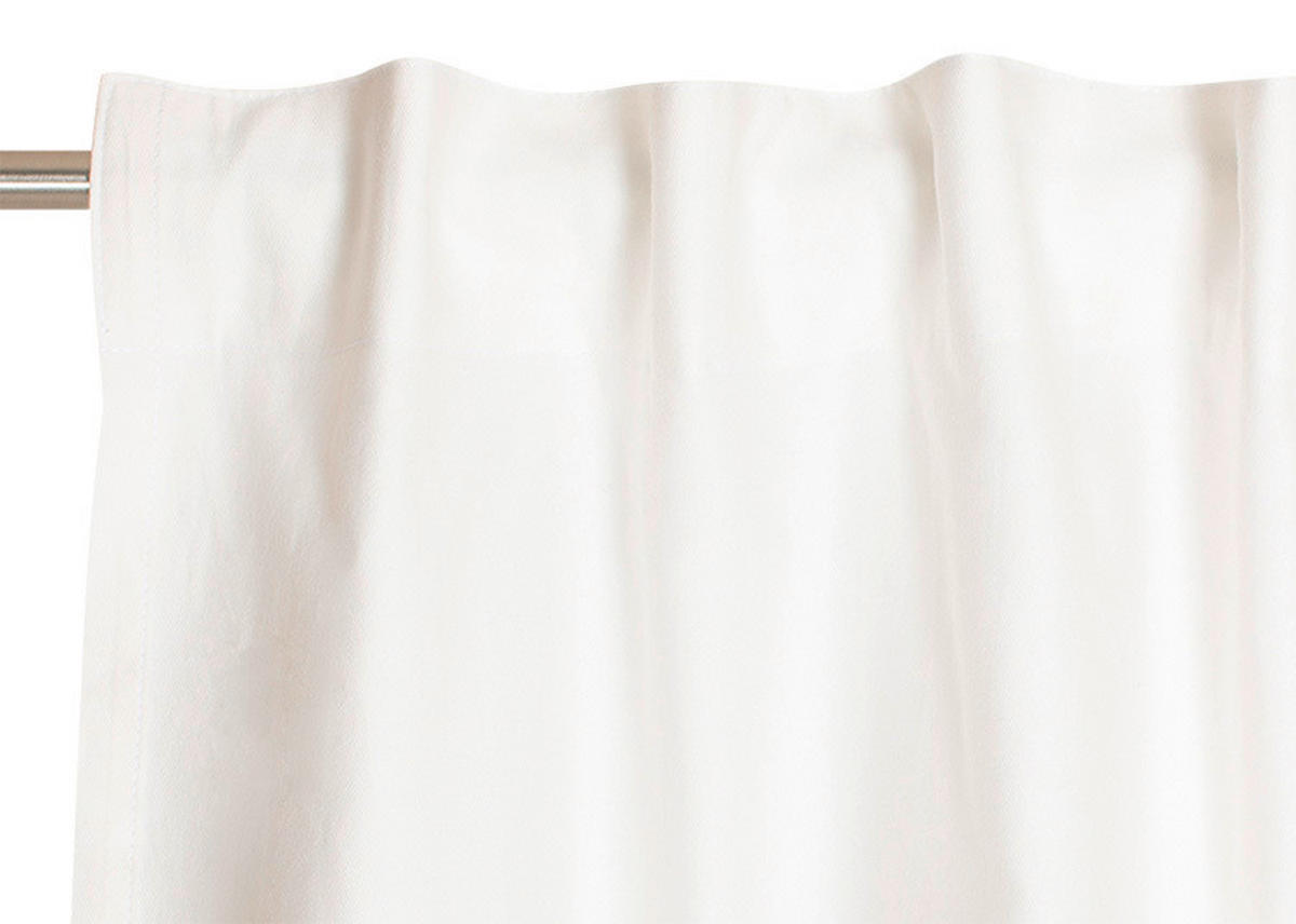 FERTIGVORHANG blickdicht  - Weiß, Basics, Textil (130/250cm) - Schöner Wohnen