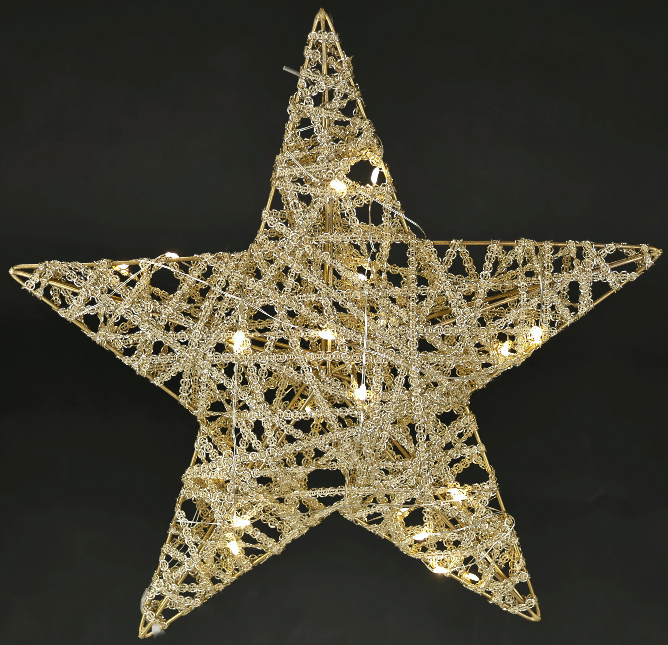 DEKOSTERN  - Goldfarben, Basics, Metall (30/30cm) - X-Mas