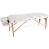 MASSAGELIEGE - Weiß, Trend, Holz/Holzwerkstoff (185/70/62-85cm) - Novel