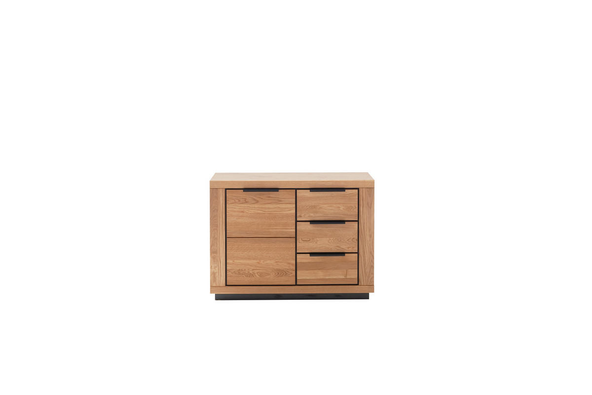 KOMMODE  in 107/80/40 cm  - Wildeiche/Schwarz, Design, Holz/Holzwerkstoff (107/80/40cm) - MID.YOU