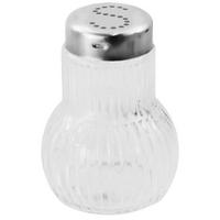SALZSTREUER   7 cm - Klar/Chromfarben, KONVENTIONELL, Glas/Metall (7cm) - Fackelmann