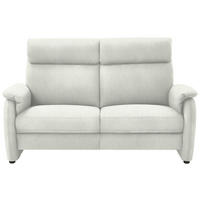 2,5-SITZER in Flachgewebe Weiß  - Schwarz/Weiß, KONVENTIONELL, Textil/Metall (178/107/97cm) - Pure Home Comfort