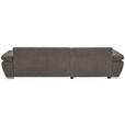 ECKSOFA Taupe Chenille Rückenkissen, Bettkasten, Schlaffunktion, Rücken echt, Armteilverstellung, Liegefläche im Originalstoff  - Taupe/Silberfarben, KONVENTIONELL, Holz/Textil (187/293cm) - Carryhome