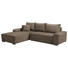 WOHNLANDSCHAFT in Textil Taupe - Taupe/Silberfarben, Design, Kunststoff/Textil (196/276cm) - Cantus WOHNLANDSCHAFT in Textil Taupe - Taupe/Silberfarben, Design, Kunststoff/Textil (196/276cm) - Cantus