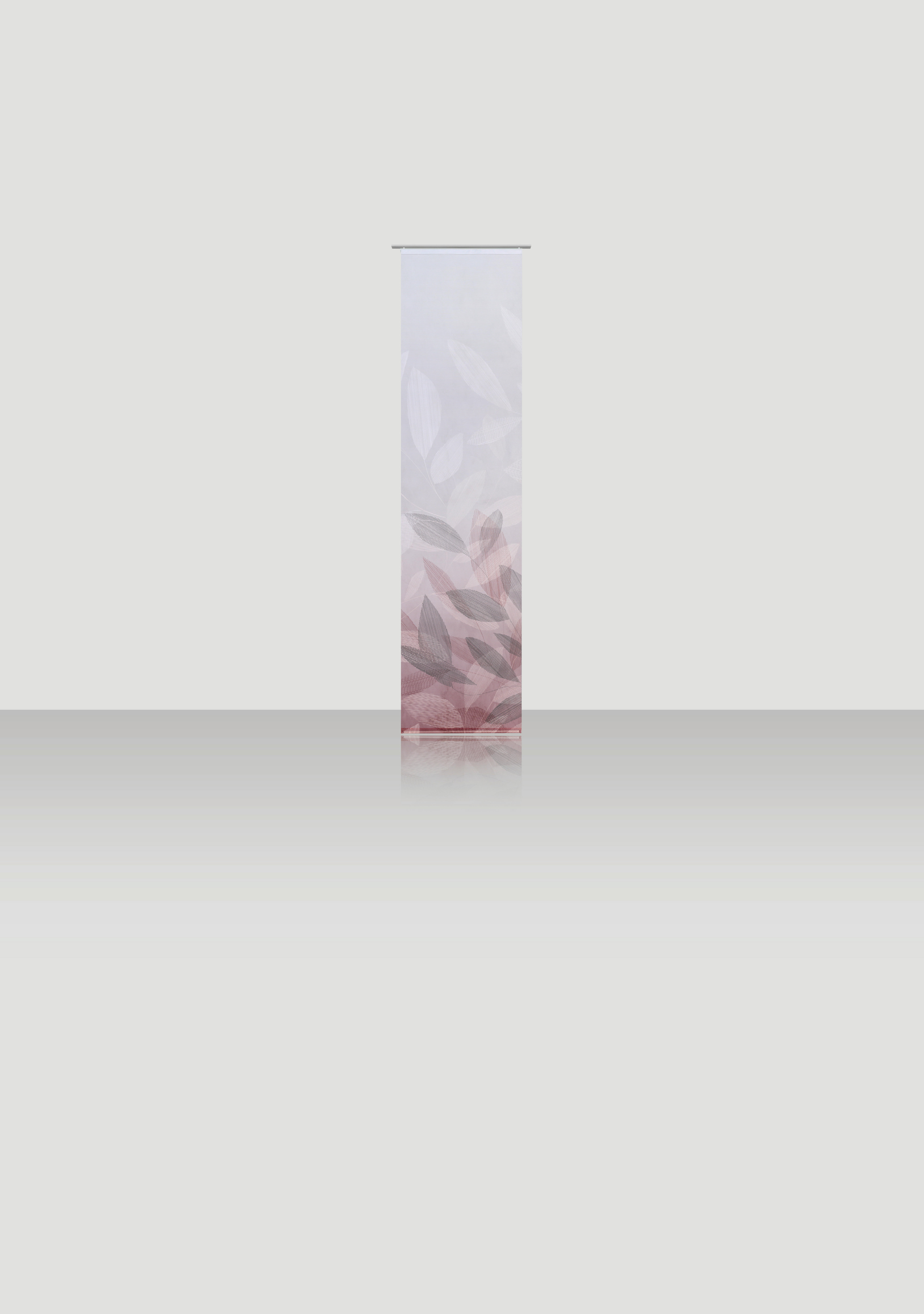 FLÄCHENVORHANG   halbtransparent   60/245 cm  - Bordeaux, Natur, Textil (60/245cm) - Novel