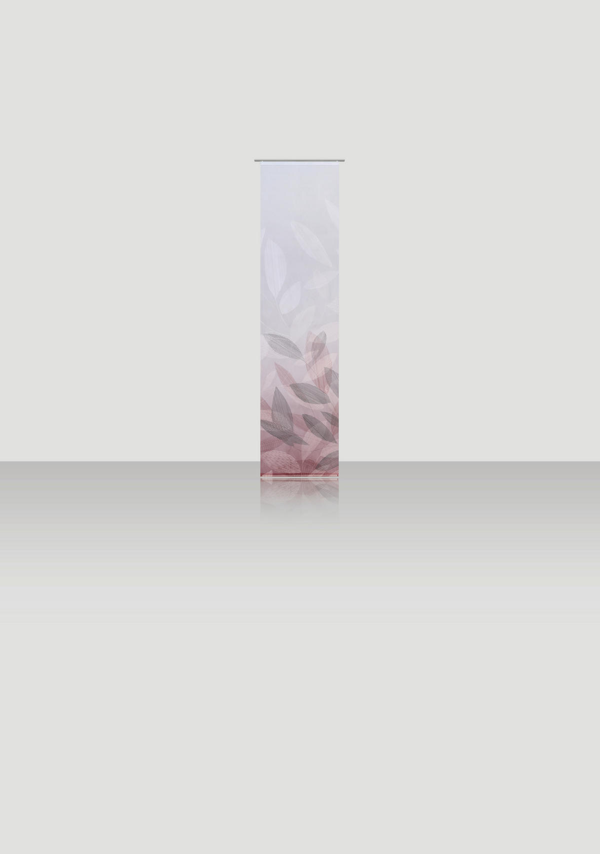 FLÄCHENVORHANG   halbtransparent   60/245 cm  - Bordeaux, Natur, Textil (60/245cm) - Novel
