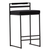 BARSTOL i svart  - svart, Design, metall/textil (45/80/41cm) - Johann Jakob